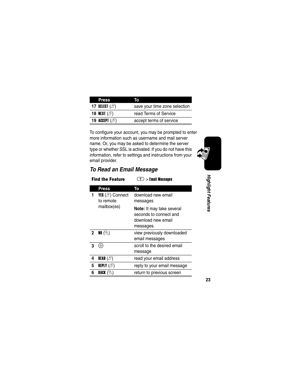 Motorola A630 User Manual | Page 25 / 200