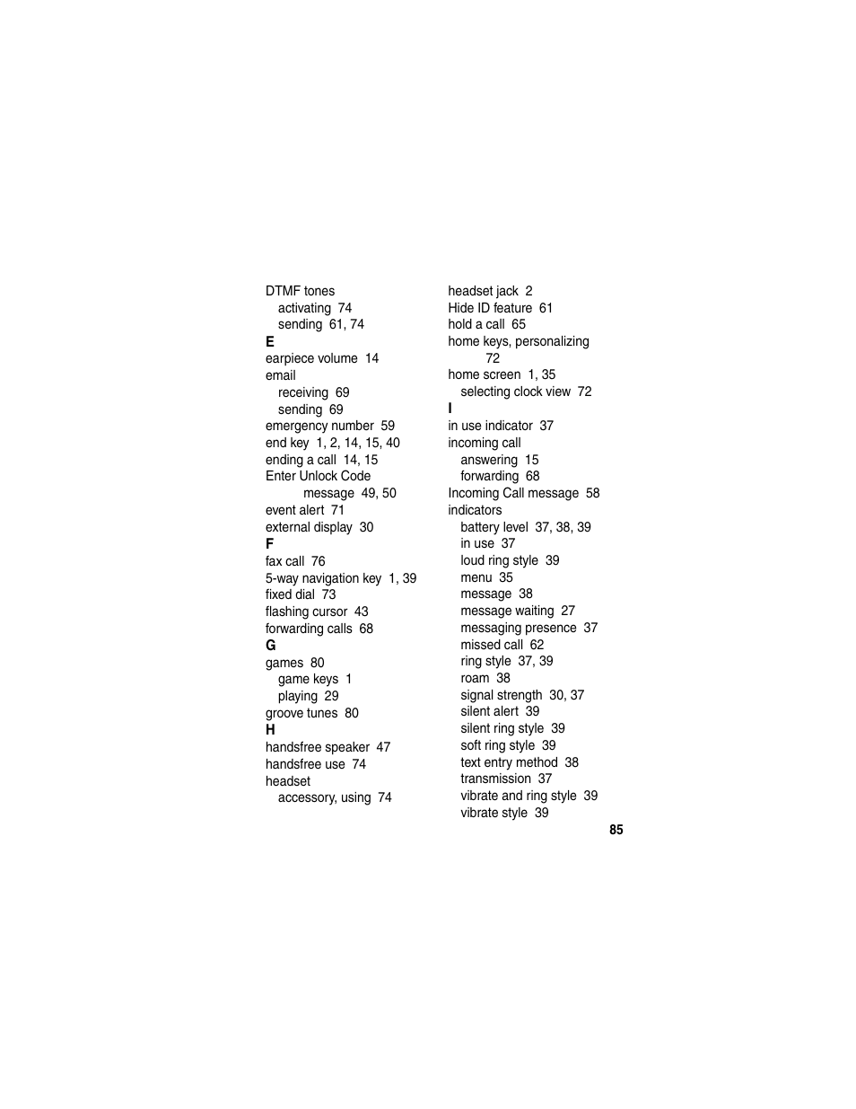 Motorola A630 User Manual | Page 87 / 200