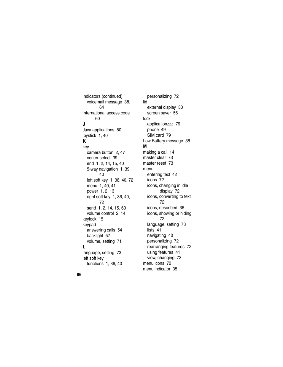 Motorola A630 User Manual | Page 88 / 200