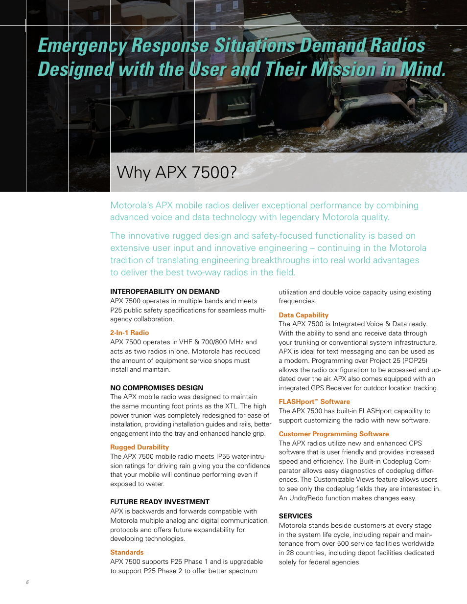 Why apx 7500 | Motorola APX 7500 User Manual | Page 6 / 8