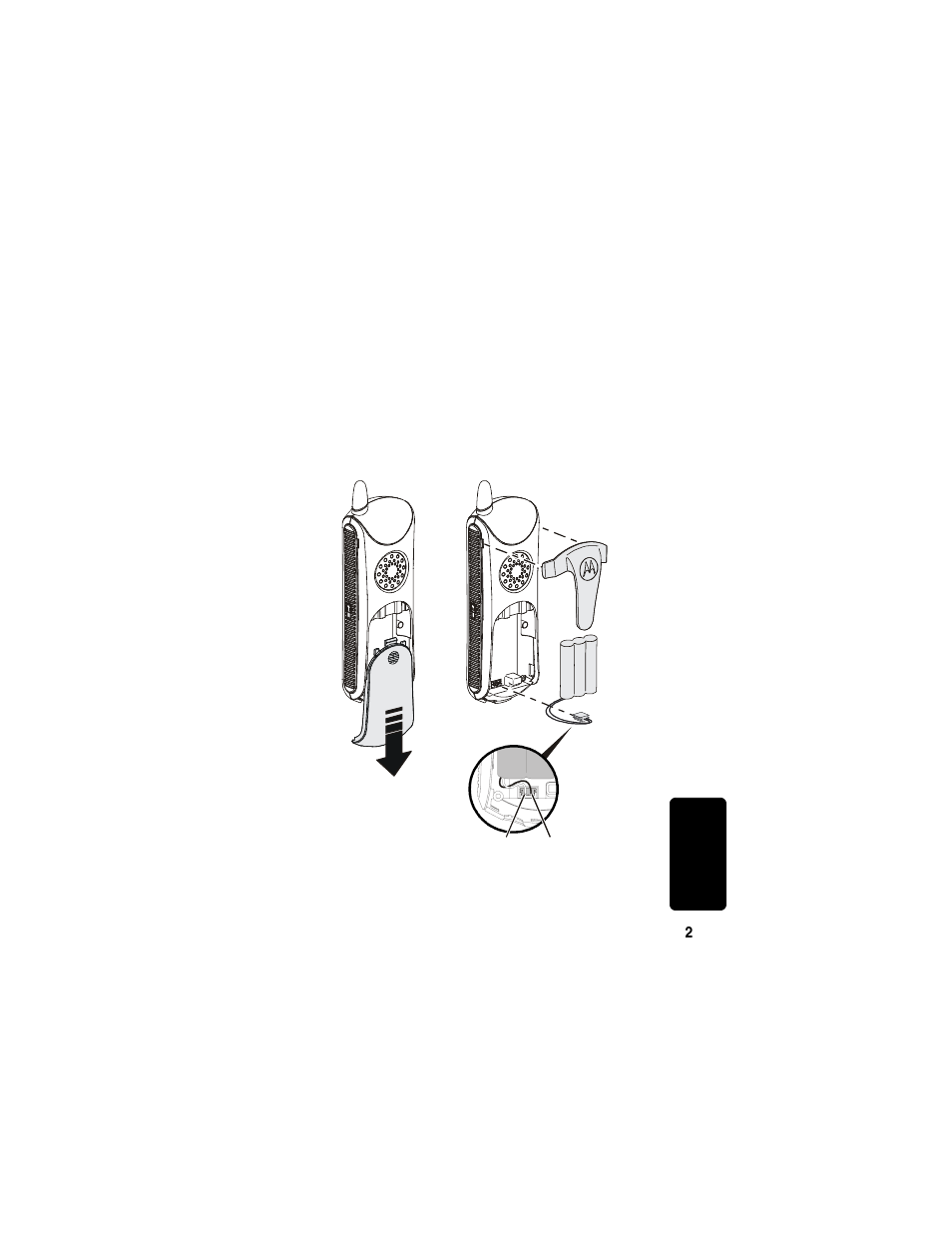 Charging the battery | Motorola TM MD7080 User Manual | Page 18 / 68
