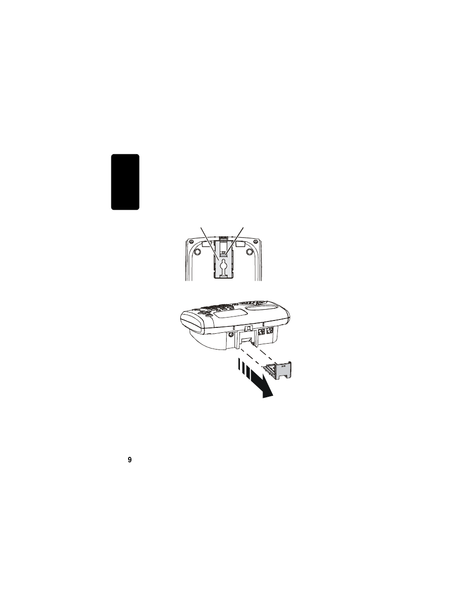 Installing the phone on the wall | Motorola TM MD7080 User Manual | Page 25 / 68
