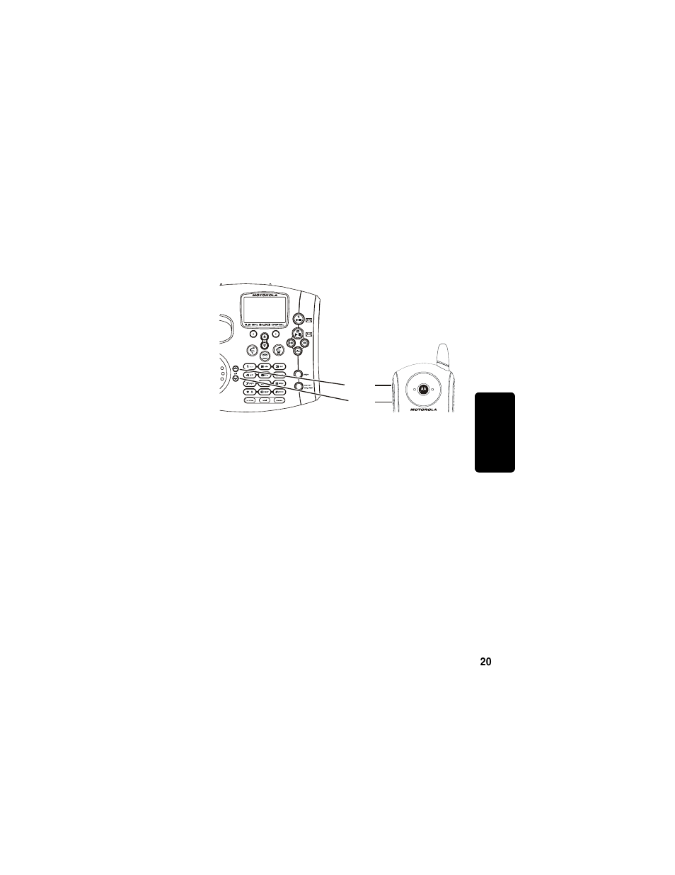 Adjusting the volume during a call, Inserting pauses in a number, Min a r y | Motorola TM MD7080 User Manual | Page 36 / 68