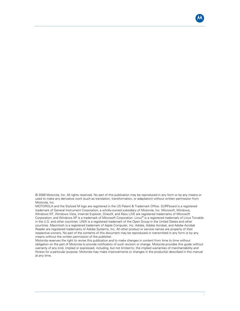Motorola SURFboard SVG1501E User Manual | Page 2 / 83