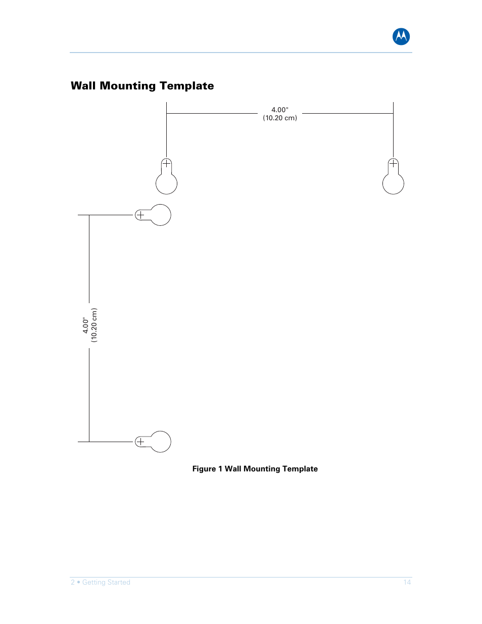 Wall mounting template | Motorola SURFboard SVG1501E User Manual | Page 24 / 83