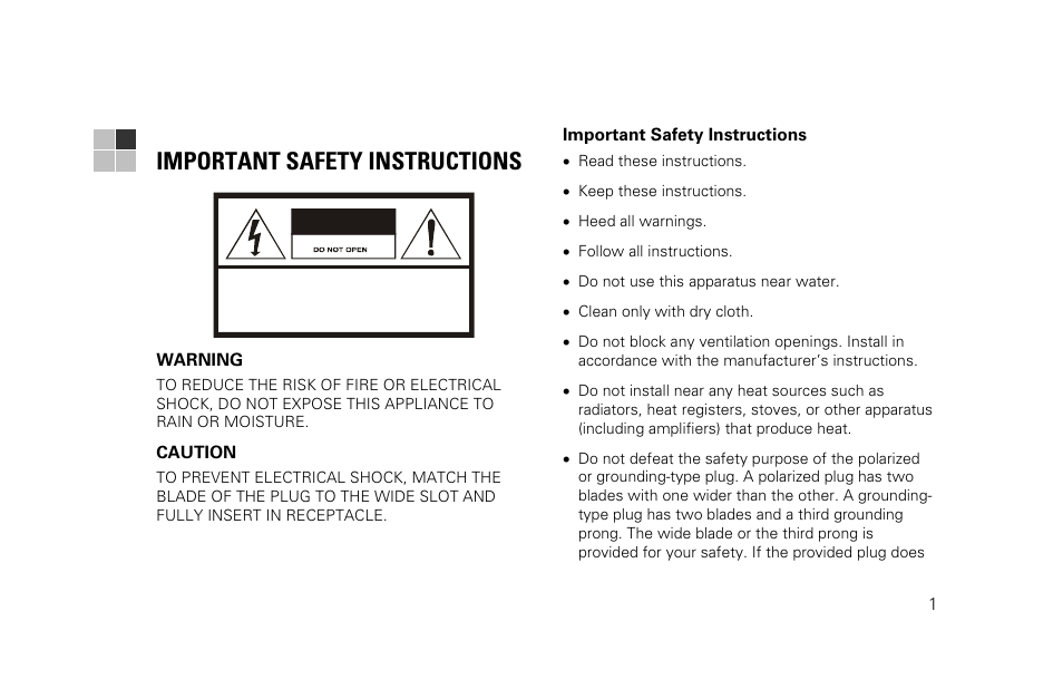 Important safety instructions | Motorola DSR530 User Manual | Page 3 / 18