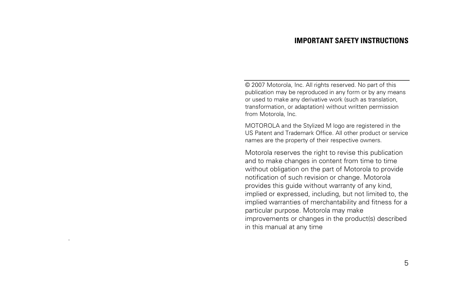 Motorola DSR530 User Manual | Page 7 / 18