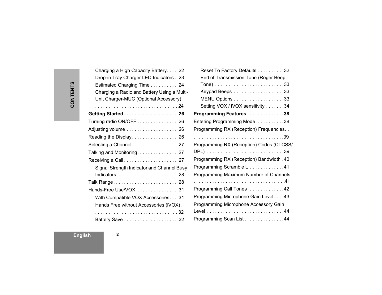 Motorola XTNID User Manual | Page 4 / 69