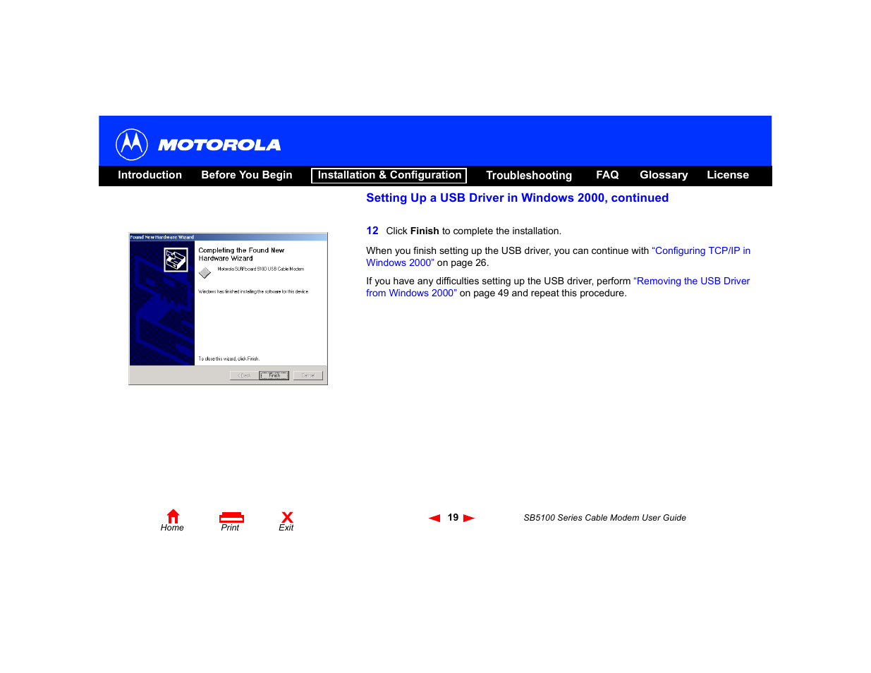 Motorola SB5100 User Manual | Page 25 / 74