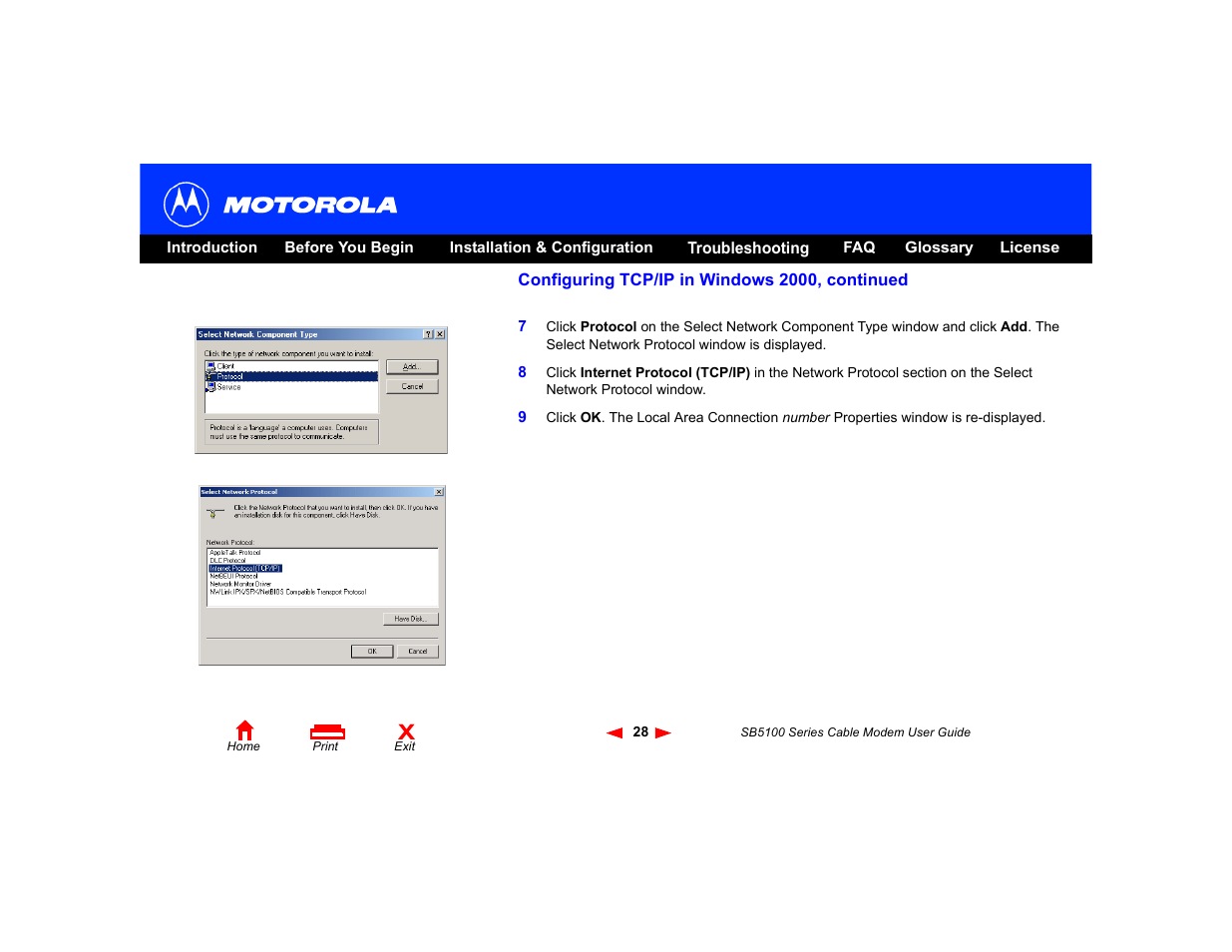 Motorola SB5100 User Manual | Page 34 / 74