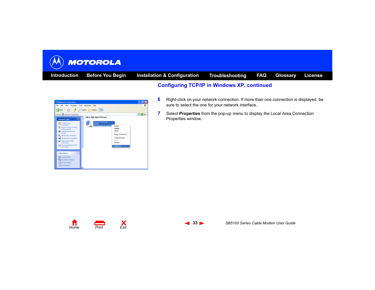 Motorola SB5100 User Manual | Page 39 / 74