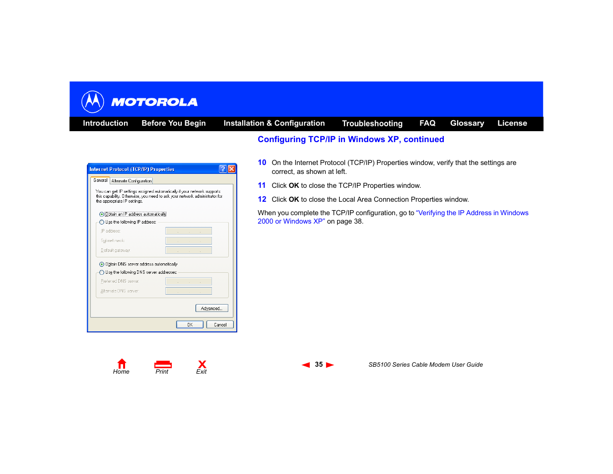 Motorola SB5100 User Manual | Page 41 / 74