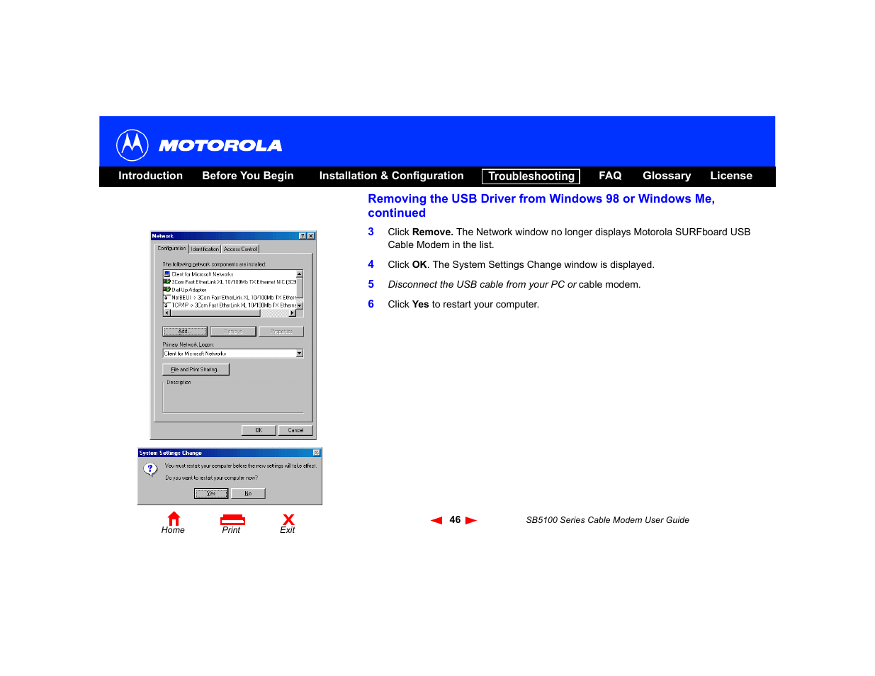 Motorola SB5100 User Manual | Page 52 / 74