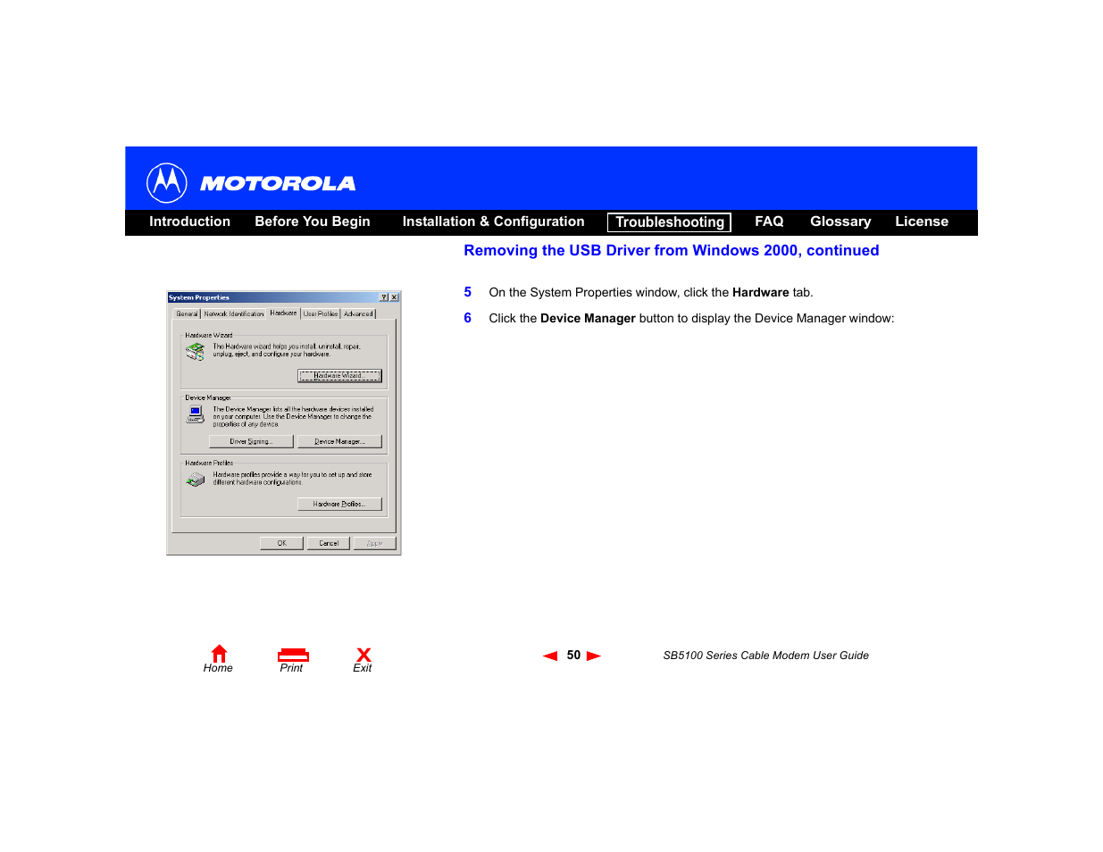 Motorola SB5100 User Manual | Page 56 / 74