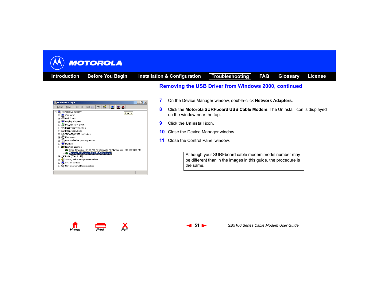 Motorola SB5100 User Manual | Page 57 / 74