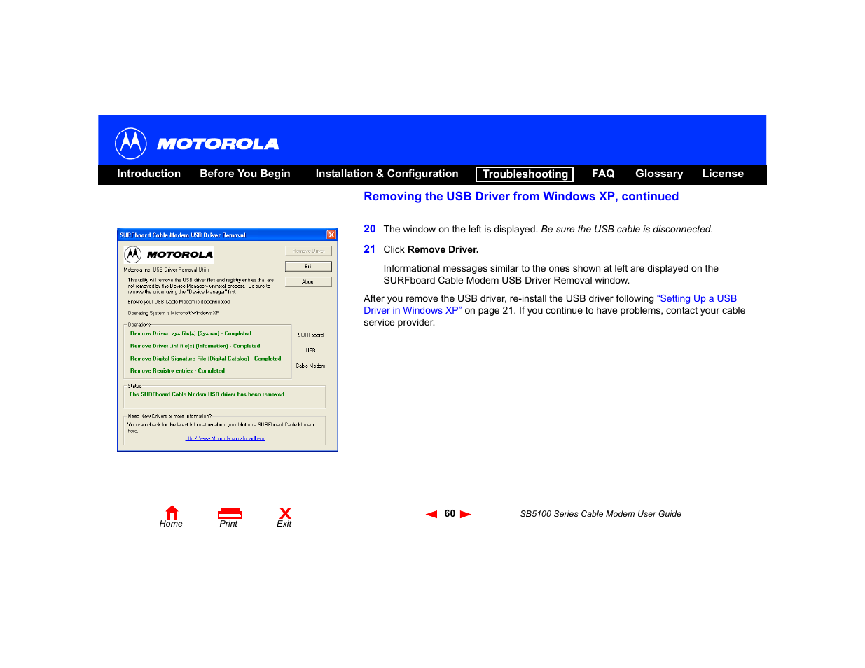 Motorola SB5100 User Manual | Page 66 / 74