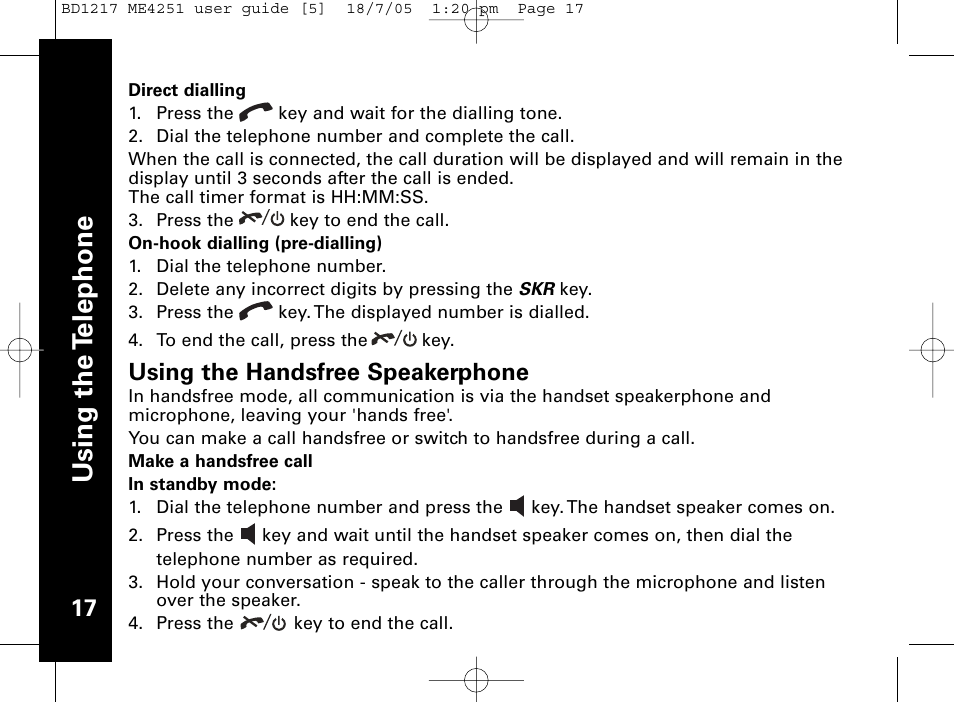 Motorola ME4251 User Manual | Page 18 / 69