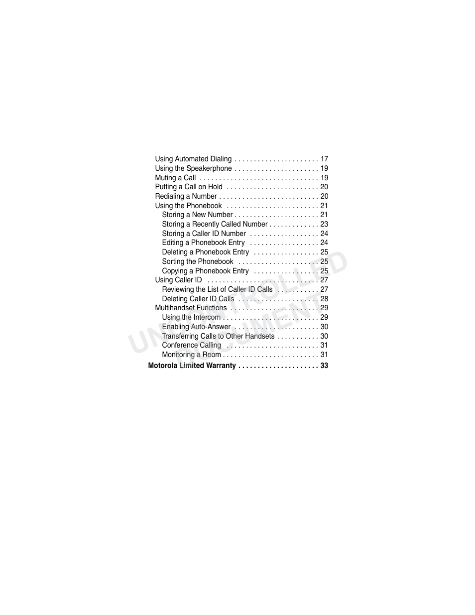 Uncontrolled document | Motorola MD7000 User Manual | Page 7 / 55