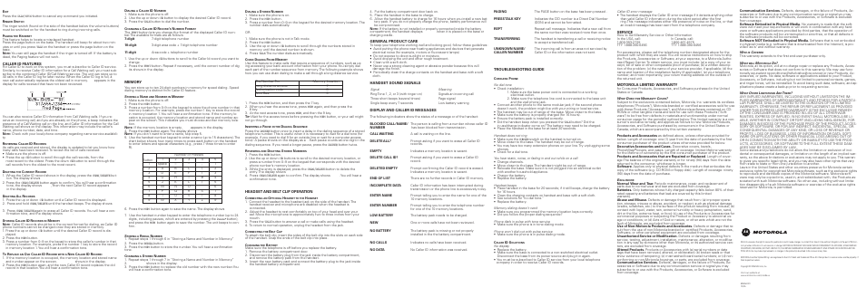 Motorola MA351SYS User Manual | Page 2 / 2