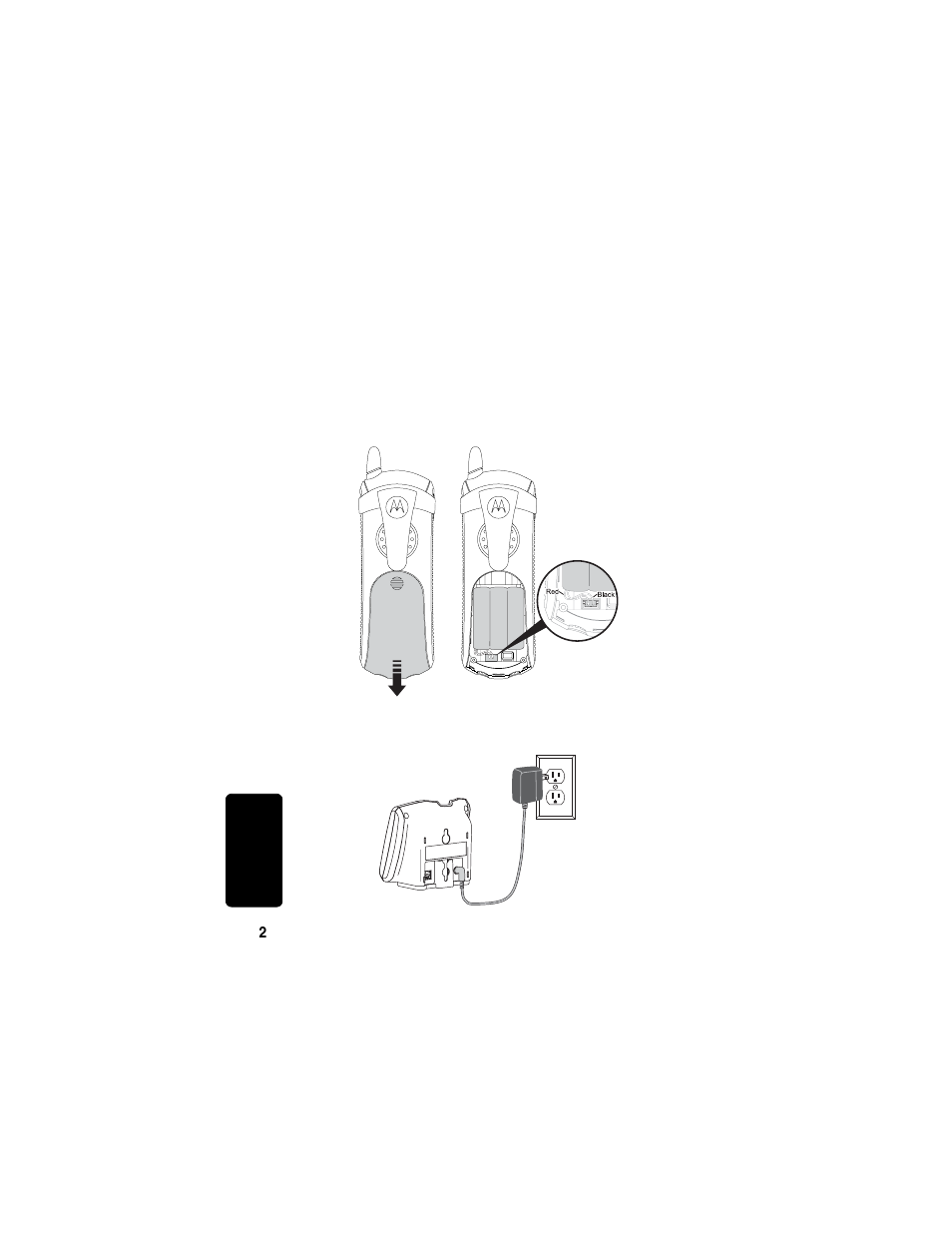 Charging the battery | Motorola MD751 User Manual | Page 20 / 64