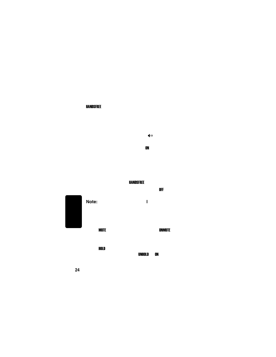 Using the speakerphone, Muting a call, Putting a call on hold | Re l im in a r y | Motorola MD751 User Manual | Page 42 / 64