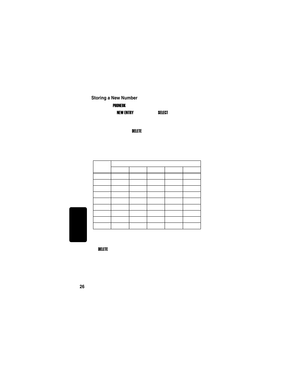 Storing a new number, Re l im in a r y | Motorola MD751 User Manual | Page 44 / 64