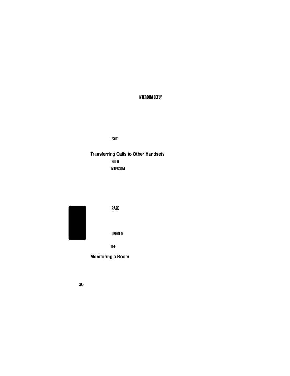 Transferring calls to other handsets, Monitoring a room, Re l im in a r y | Motorola MD751 User Manual | Page 54 / 64