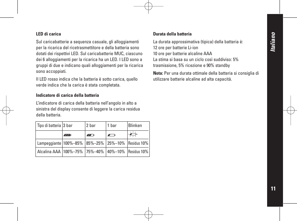 Italiano | Motorola PMR446 User Manual | Page 101 / 134