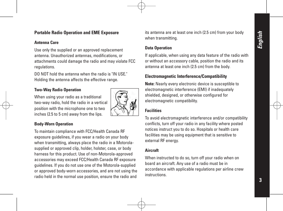 English | Motorola PMR446 User Manual | Page 3 / 134