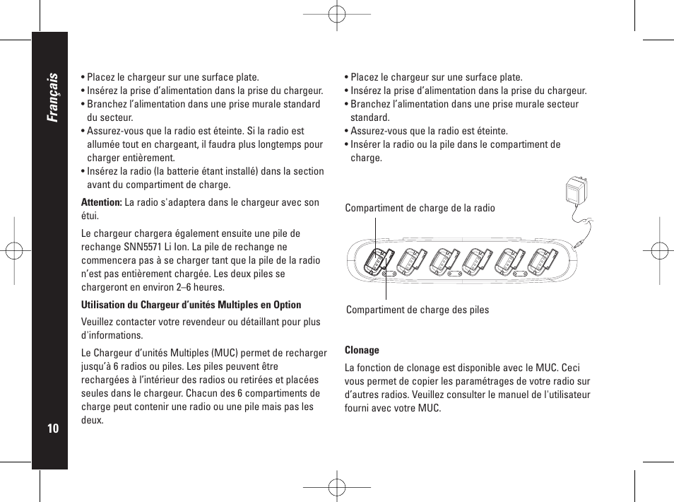 Français | Motorola PMR446 User Manual | Page 32 / 134