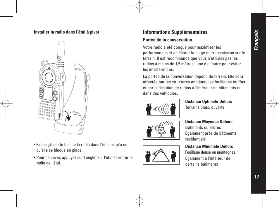 Français | Motorola PMR446 User Manual | Page 39 / 134
