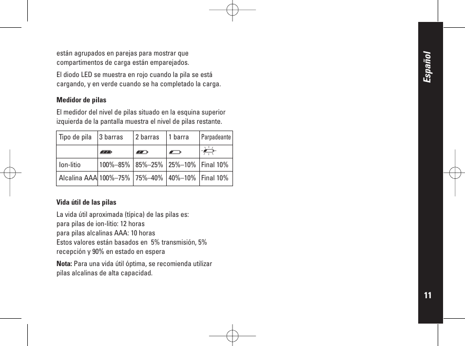 Español | Motorola PMR446 User Manual | Page 79 / 134