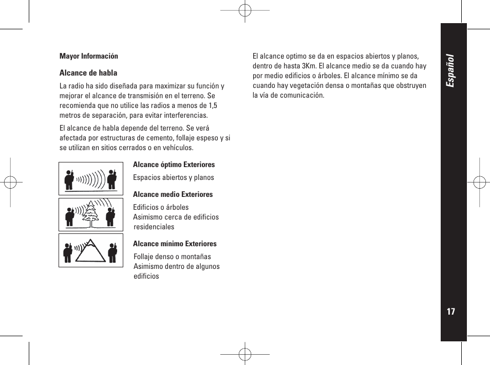 Español | Motorola PMR446 User Manual | Page 85 / 134