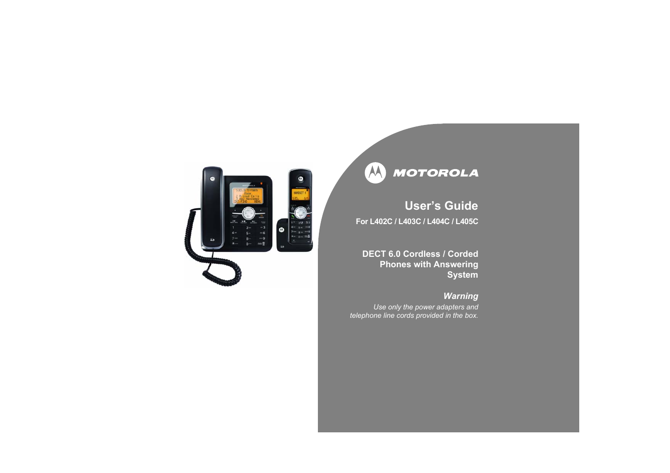 Motorola L403C User Manual | 64 pages