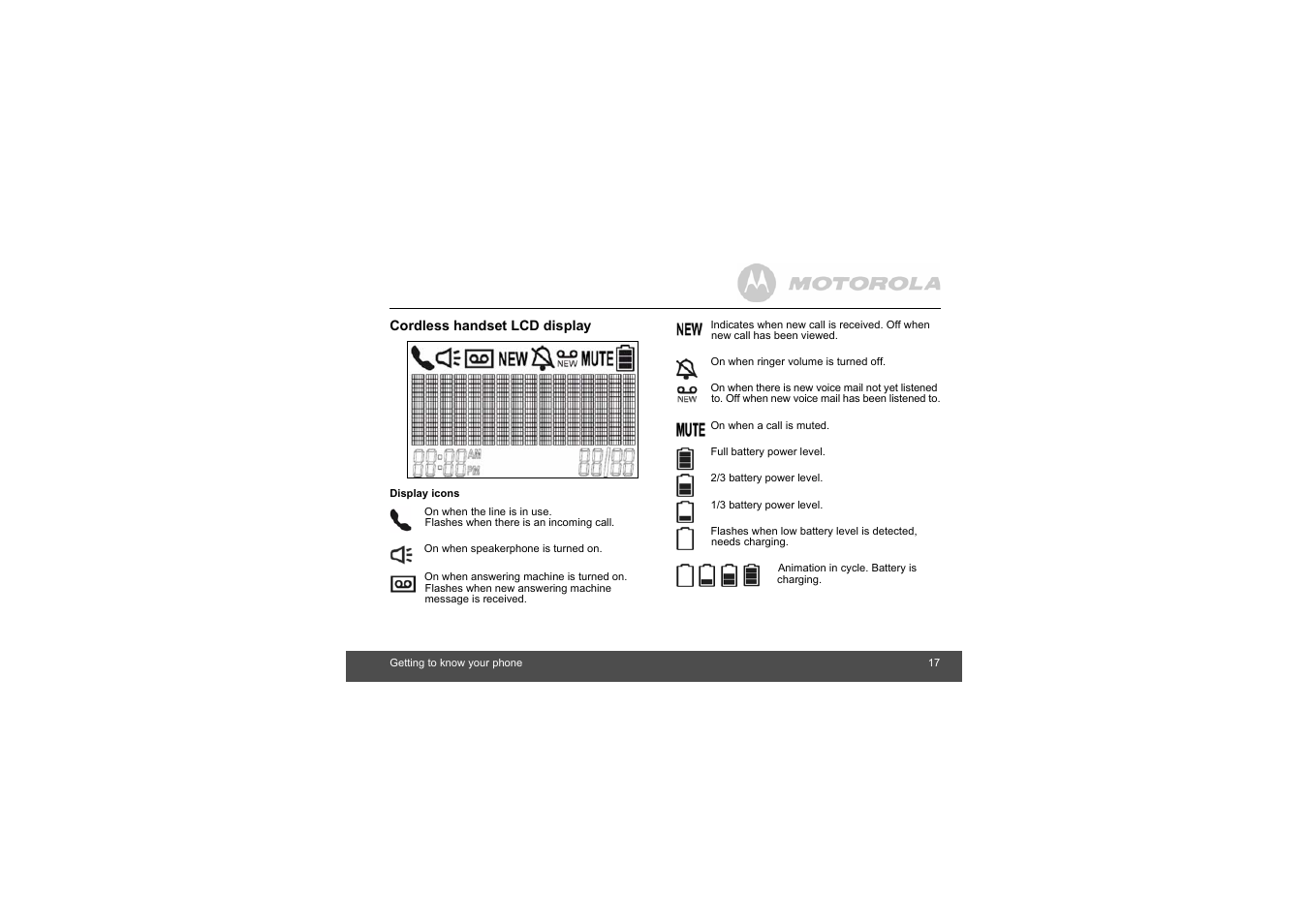 Motorola L403C User Manual | Page 17 / 64