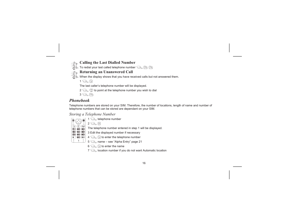 Phonebook | Motorola EB-GD70 User Manual | Page 19 / 40