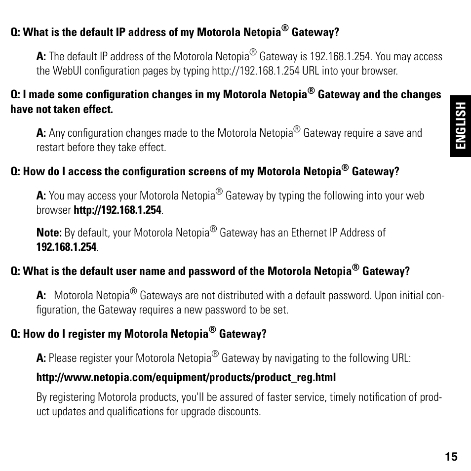 English | Motorola NETOPIA 2247/57-62 User Manual | Page 15 / 22