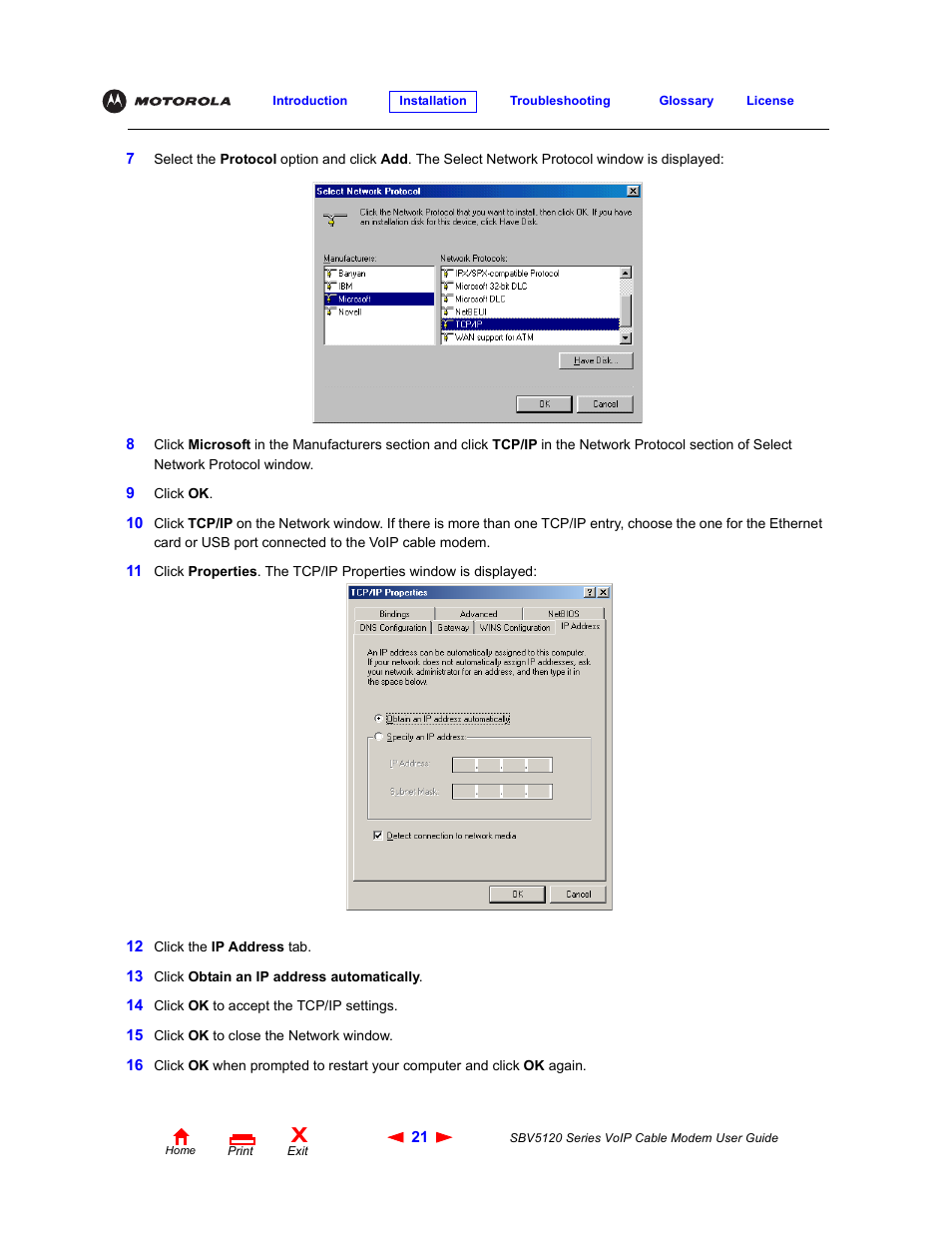 Ep 10 | Motorola SBV5120 User Manual | Page 26 / 57