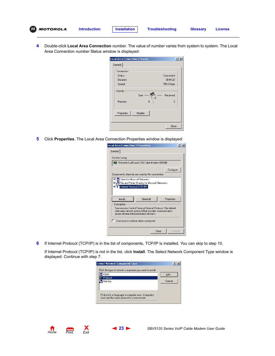 Motorola SBV5120 User Manual | Page 28 / 57