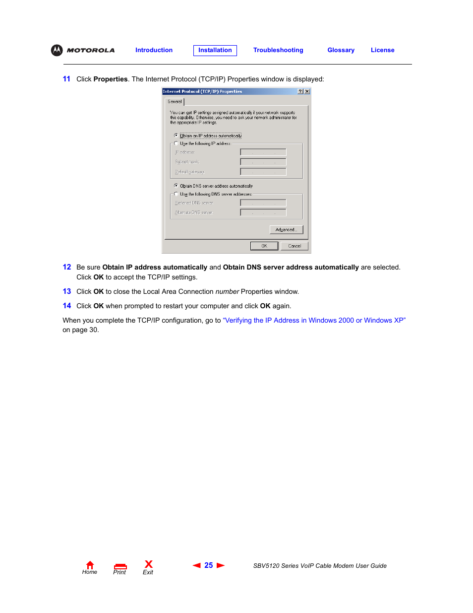 Motorola SBV5120 User Manual | Page 30 / 57