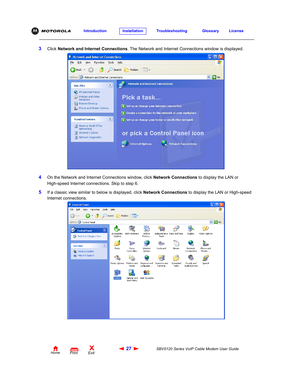 Motorola SBV5120 User Manual | Page 32 / 57