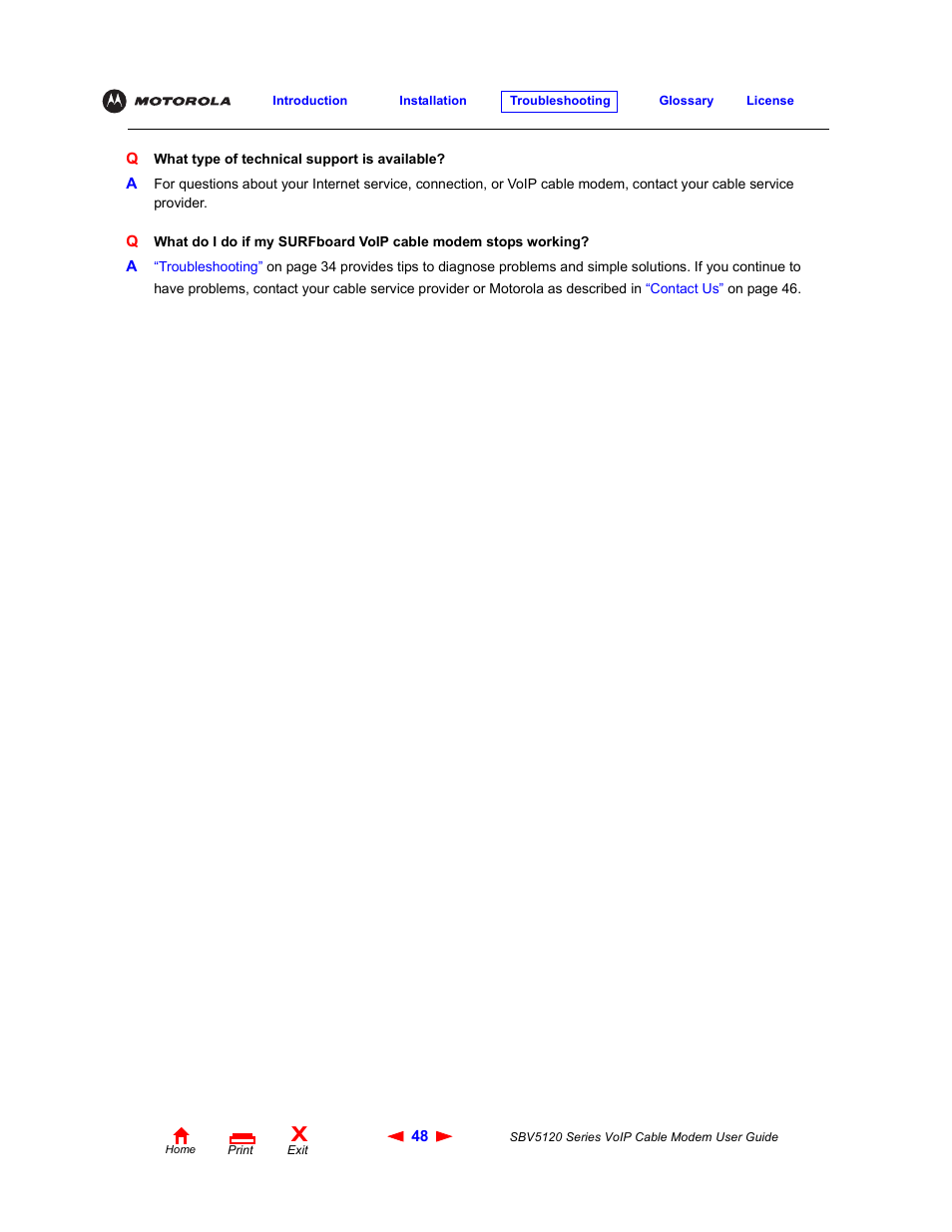 Motorola SBV5120 User Manual | Page 53 / 57