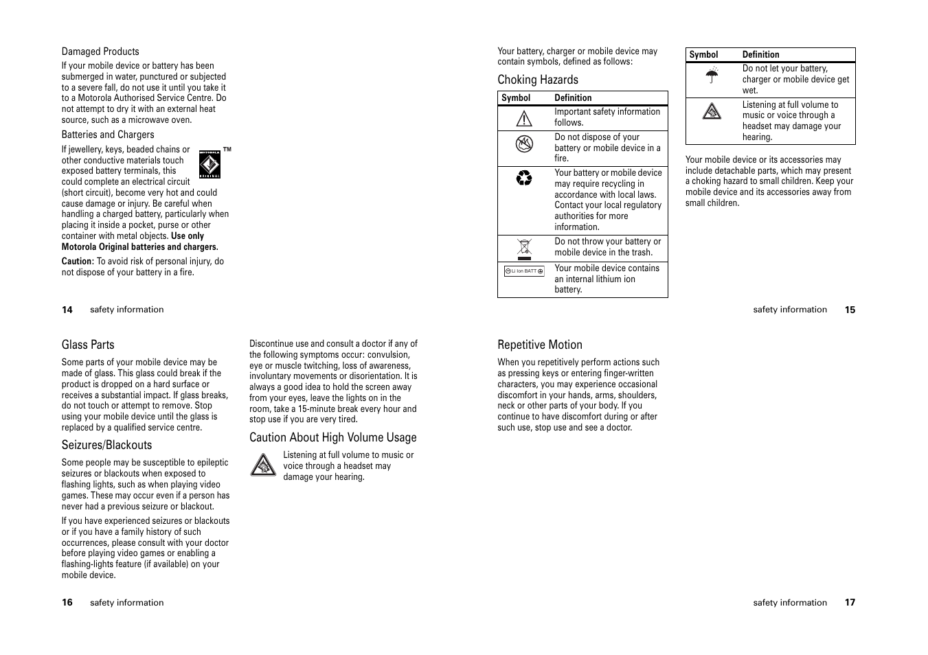 Motorola HELLOMOTO W375 User Manual | Page 6 / 28