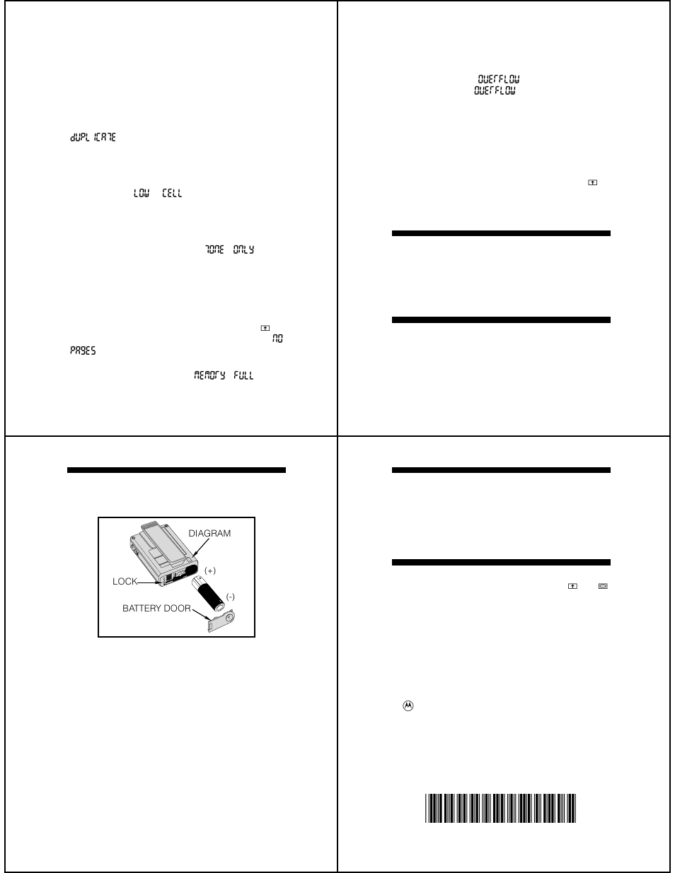 Motorola Lifestyle Plus 6881017B45-A User Manual | Page 3 / 3