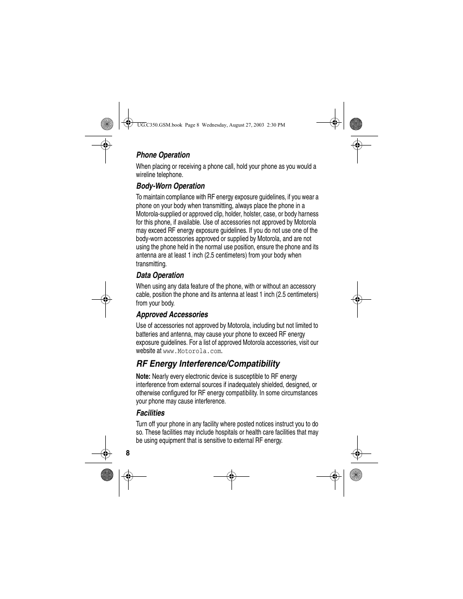 Motorola C256 User Manual | Page 10 / 120