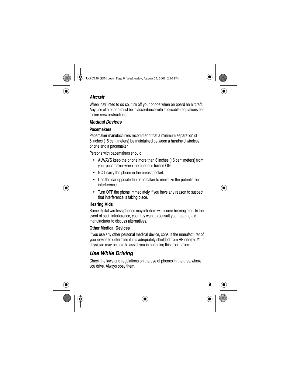 Motorola C256 User Manual | Page 11 / 120