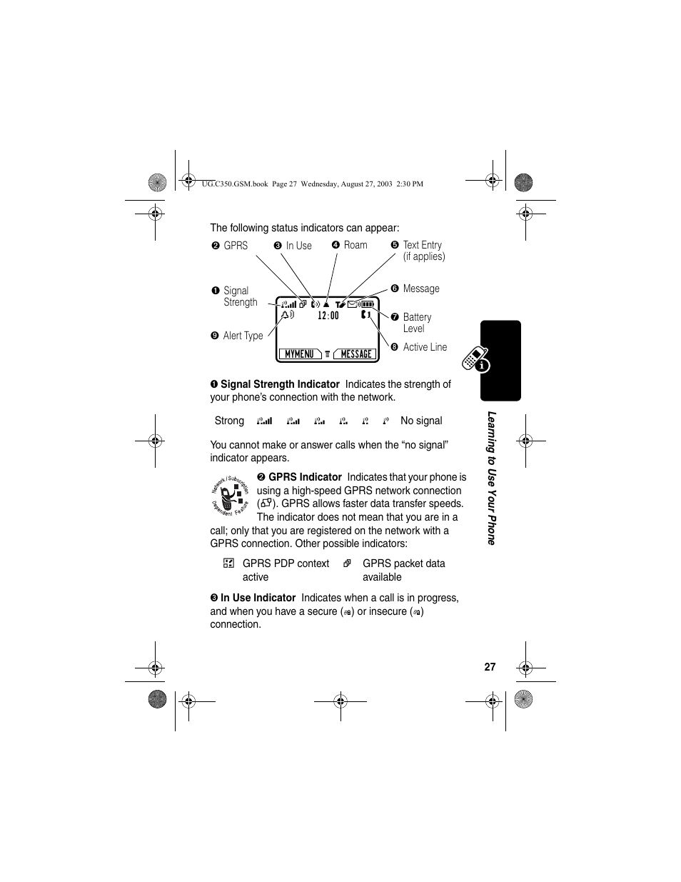 Motorola C256 User Manual | Page 29 / 120