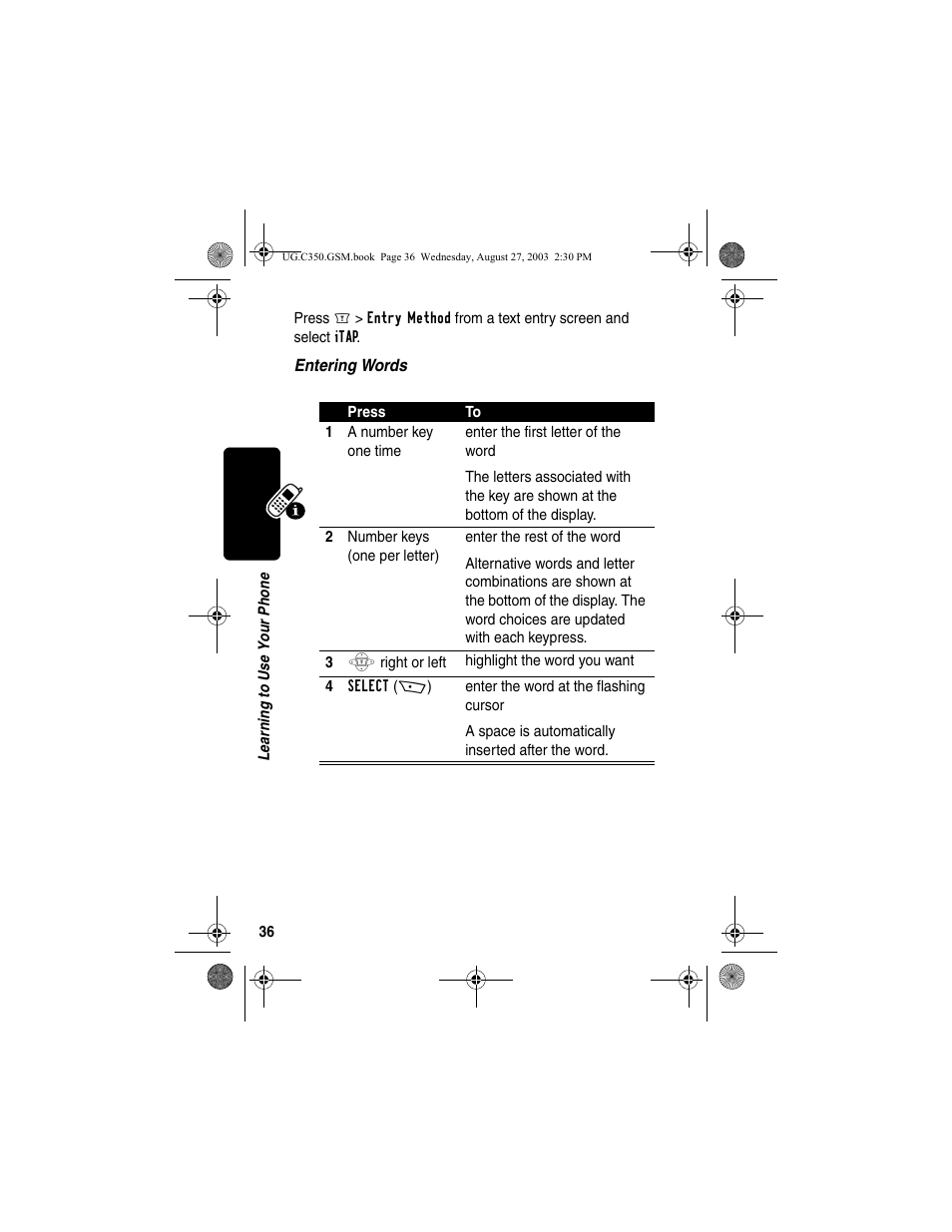 Motorola C256 User Manual | Page 38 / 120