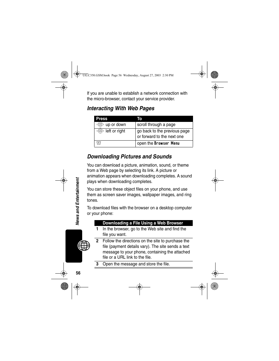 Motorola C256 User Manual | Page 58 / 120