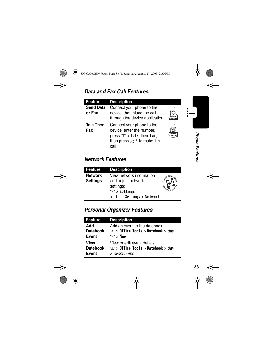 Motorola C256 User Manual | Page 85 / 120